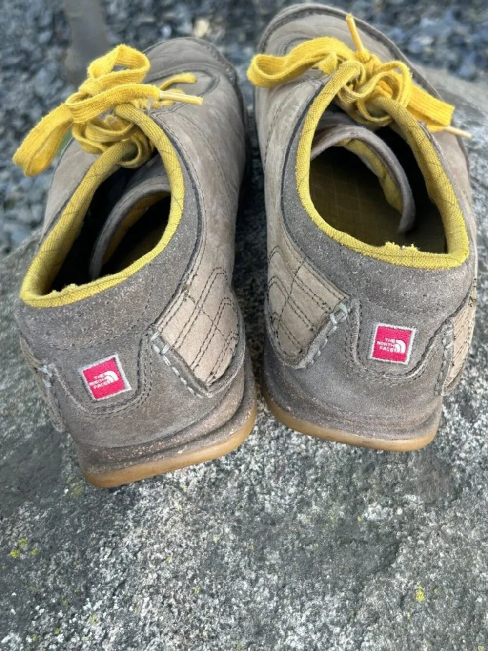 The North Face Men's Tan Brown Sneakers Gold Laces Size 13
